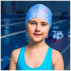 Шапочка для плавания детская ONLYTOP «Милота», тканевая, обхват 46-52 см - фото 3714058