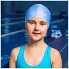 Шапочка для плавания детская ONLYTOP «Милота», тканевая, обхват 46-52 см - фото 3714059