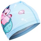 Шапочка для плавания детская ONLYTOP «Милота», тканевая, обхват 46-52 см - фото 3714062