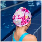 Шапочка для плавания детская ONLYTOP Cute, тканевая, обхват 46-52 см - Фото 5