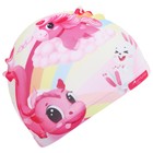 Шапочка для плавания детская ONLYTOP Cute, тканевая, обхват 46-52 см - Фото 7