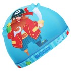 Шапочка для плавания детская ONLYTOP «Пират», тканевая, обхват 46-52 см - Фото 3
