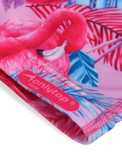 Шапочка для плавания взрослая ONLYTOP Swim «Фламинго», тканевая, обхват 54-60 см