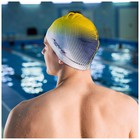 Шапочка для плавания взрослая ONLYTOP «Орнамент», тканевая, обхват 54-60 см - фото 11779015