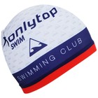 Шапочка для плавания взрослая ONLYTOP Swimming club, тканевая, обхват 54-60 см - фото 8122307