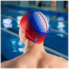 Шапочка для плавания взрослая ONLYTOP Rus, тканевая, обхват 54-60 см - фото 9052529