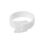 Лента-липучка для стяжки проводов, набор 10 шт, 15*1,2 см, белая - Фото 1