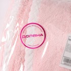 Чалма для сушки волос Доляна, микрофибра, с пуговкой, цвет розовый - Фото 9