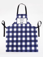 Фартук кухонный мужской «Доляна» Best man, в клетку, 70×60 см, хлопок 100%, рогожка 160 г/м², синий - Фото 4