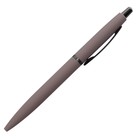Ручка шариковая автоматическая SAN REMO 1.0 мм, металлический серый корпус, синий стержень, в тубусе - Фото 2