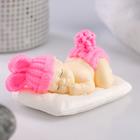Фигурное мыло "Малыш на подушке" 53гр розовый - Фото 1