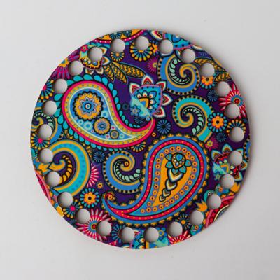 Заготовка для вязания "Круг Химия цвета", донышко фанера, размер 10 см