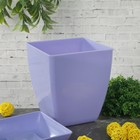 Горшок для цветов с поддоном «Квадрат», 1,5 л, 13х13 см, цвет фиолетовый - Фото 2