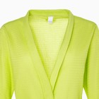 Халат вафельный женский удлинённый Экономь и Я размер 50-52, цвет салатовый, 100% хлопок, 200 г/м² - Фото 7