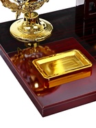 Набор настольный 7в1 (блок для бумаги, подставка для печати, карандашница, калькулятор, глобус, визитница с часами) - Фото 13