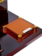 Набор настольный 7в1 (блок для бумаги, подставка для печати, карандашница, калькулятор, глобус, визитница с часами) - Фото 17