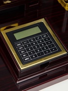 Набор настольный 7в1 (блок для бумаги, подставка для печати, карандашница, калькулятор, глобус, визитница с часами) - Фото 4