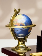 Набор настольный 7в1 (блок для бумаги, подставка для печати, карандашница, калькулятор, глобус, визитница с часами) - Фото 6