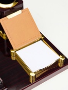 Набор настольный 7в1 (блок для бумаги, подставка для печати, карандашница, калькулятор, глобус, визитница с часами) - Фото 8