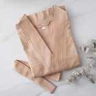 Халат вафельный женский удлинённый «Экономь и Я», размер 50-52, бежевый, хлопок, 200 г/м² - Фото 11