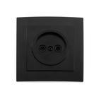 Розетка «Элект» RS 16-131-Ч, 16 А, 250 В, одноместная, без з/к, скрытая, черная - Фото 2