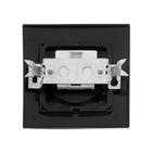 Розетка «Элект» RS 16-131-Ч, 16 А, 250 В, одноместная, без з/к, скрытая, черная - Фото 3