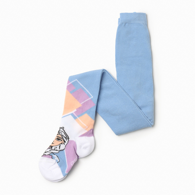 Колготки детские «Эльза», Холодное сердце, рост 104-110 см, голубые