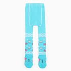 Колготки детские Минни Маус, рост 116-122 см, цвет голубой - фото 27131126