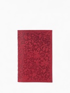 Обложка для паспорта «Орнамент», с тиснением, красная - Фото 1
