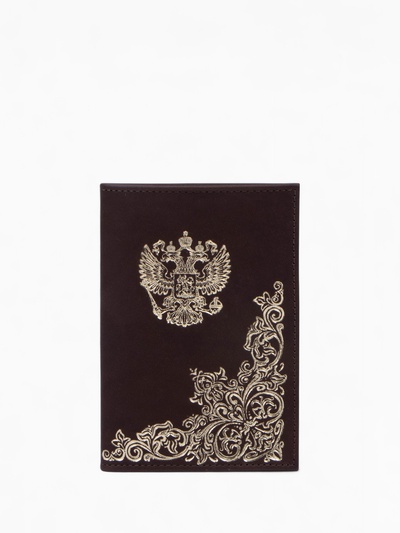 Обложка для паспорта, цвет коричневый