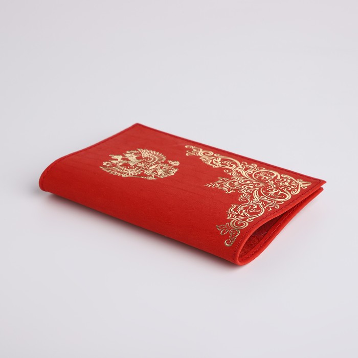 Обложка для паспорта, цвет красный - фото 1908624811
