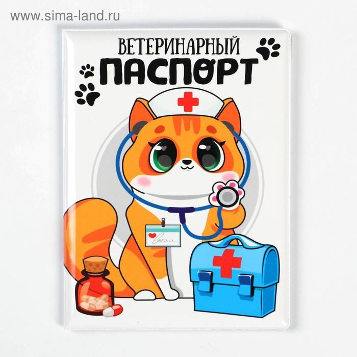 Обложка на ветеринарный паспорт «Доктор Кот» - Фото 1