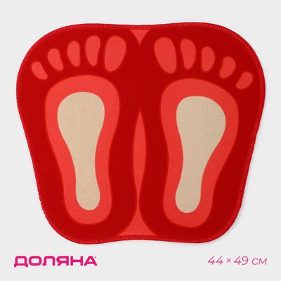 Коврик для дома «Доляна. Следы», 44×49 см, МИКС