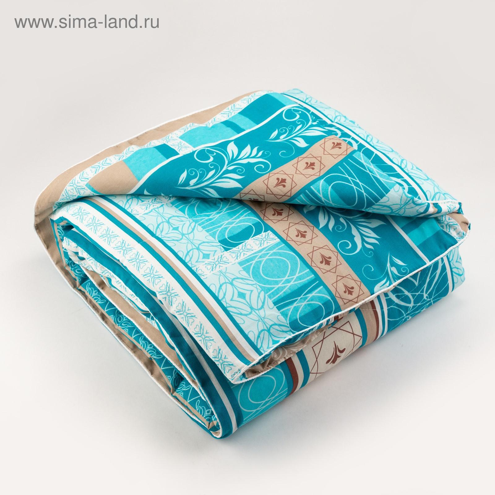 Одеяло 1,5 сп 140х205 см, цвет МИКС, синтепон, бязь, хлопок (5413679 ...