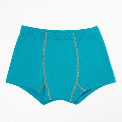 Трусы-боксеры для мальчика, цвет бирюзовый, рост 134-140 см