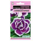 Семена цветов Глоксиния "Брокада синяя с белым", ц/п, F1, 4 шт. - Фото 1