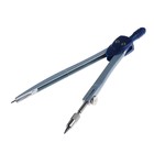 Циркуль металлический Calligrata, 130 мм, с запасными грифелями, в пластиковом пенале - Фото 3