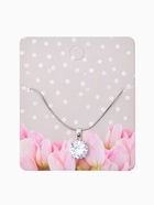 Кулон «Стразинка» в цапе, свет, цвет белый в серебре, 40 см - Фото 7