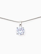 Кулон «Стразинка» в цапе, свет, цвет белый в серебре, 40 см - Фото 3