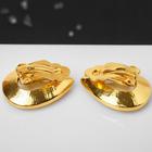 Клипсы «Вечеринка» капли, цвет золото - Фото 2