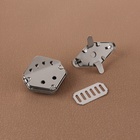 Застёжка для сумки, 3.1×3.1 см, цвет серебряный - Фото 4