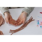 Кольцо-карабин, двойной, d=19/27 мм, толщина - 4.5 мм, с креплением 20×3 мм, 5 шт., цвет золотой - Фото 4