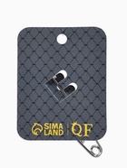 Булавка «Классика», овалы с жемчужиной, 7.5 см, серая в серебре - Фото 5