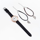 Подарочный набор унисекс Best Friends 2 в 1: наручные часы и браслет, d-4 см - фото 6359018