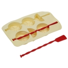 Форма силиконовая для леденцов и мороженого Доляна «Лимон», 20×12×1,5 см, 2 ячейки, с палочками, цвет МИКС - Фото 2