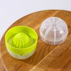 Соковыжималка для цитрусовых с лотком и крышкой Доляна, d=7.5 см, 7×8 см, МИКС - Фото 3