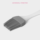 Кисть кондитерская Доляна «Фобос», силикон, 20 см, серая - Фото 2