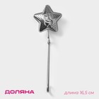 Сито для чая Доляна «Звезда», 16.5 см, нержавеющая сталь, цвет серебряный - Фото 1