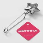 Сито для чая Доляна «Звезда», 16.5 см, нержавеющая сталь, цвет серебряный - Фото 5