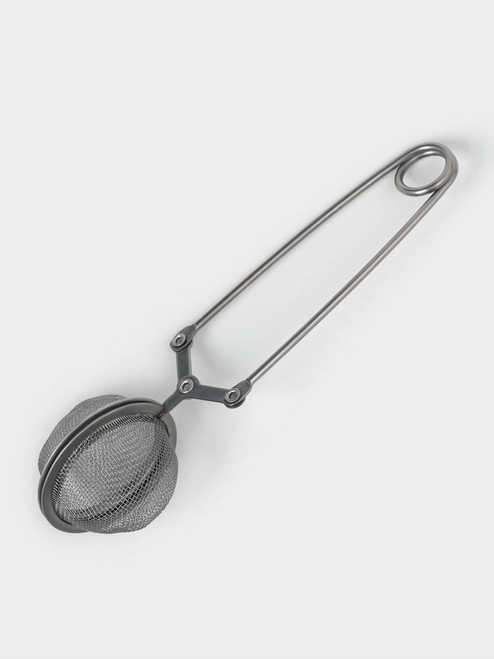 Ситечко для чая Доляна «Лаванда», 15.5×4.5 см, серебристое - Фото 1